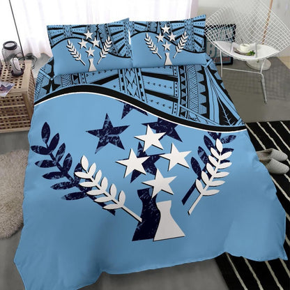 Kosrae Duvet Cover Set - Kosrae Flag Blue