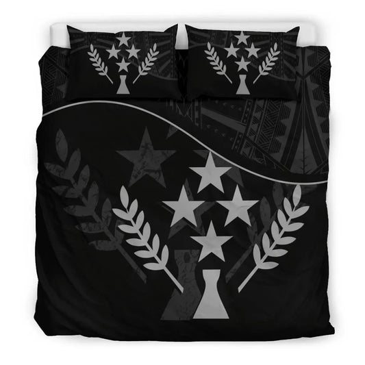 Kosrae Duvet Cover Set - Kosrae Flag Black