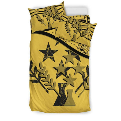 Kosrae Duvet Cover Set - Kosrae Flag Yellow