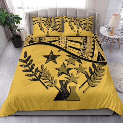 Kosrae Duvet Cover Set - Kosrae Flag Yellow
