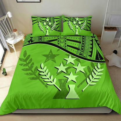 Kosrae Duvet Cover Set - Kosrae Flag Green