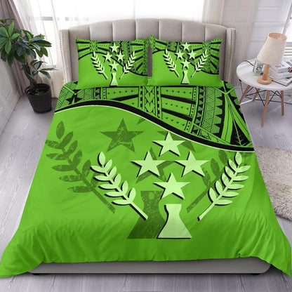 Kosrae Duvet Cover Set - Kosrae Flag Green