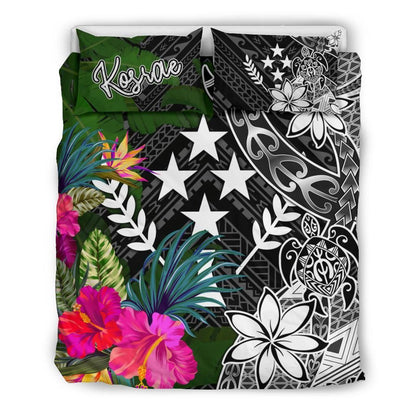 Kosrae Bedding Set - Turtle Plumeria Banana Leaf