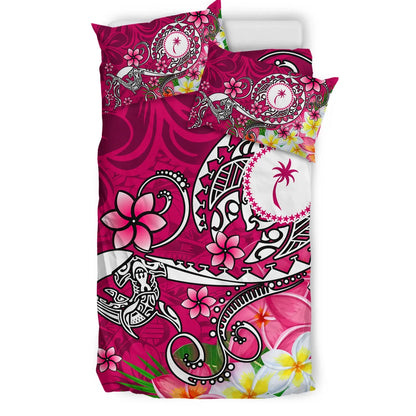 Kosrae Bedding Set - Turtle Plumeria (Pink)