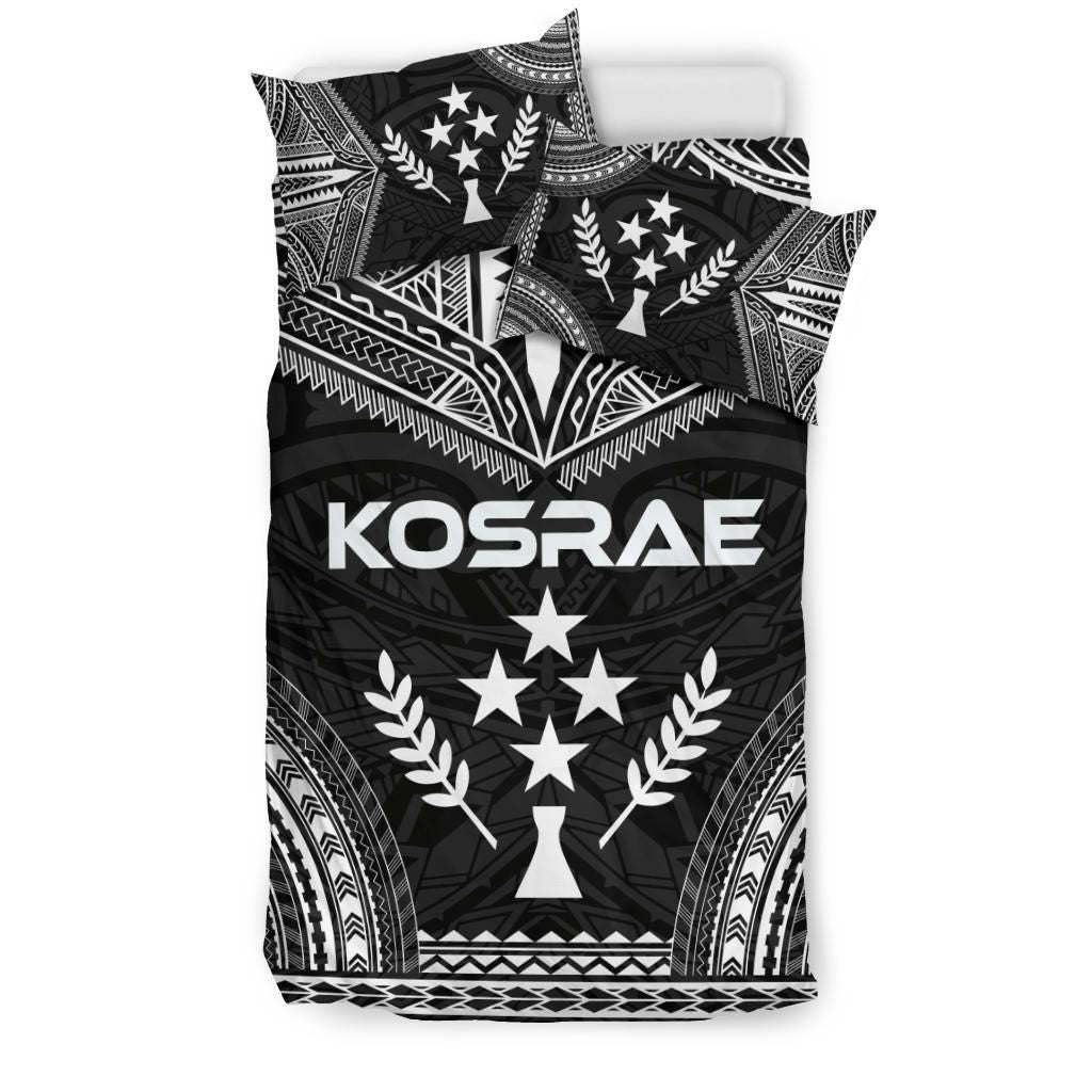 Kosrae Polynesian Chief Duvet Cover Set - Black Version