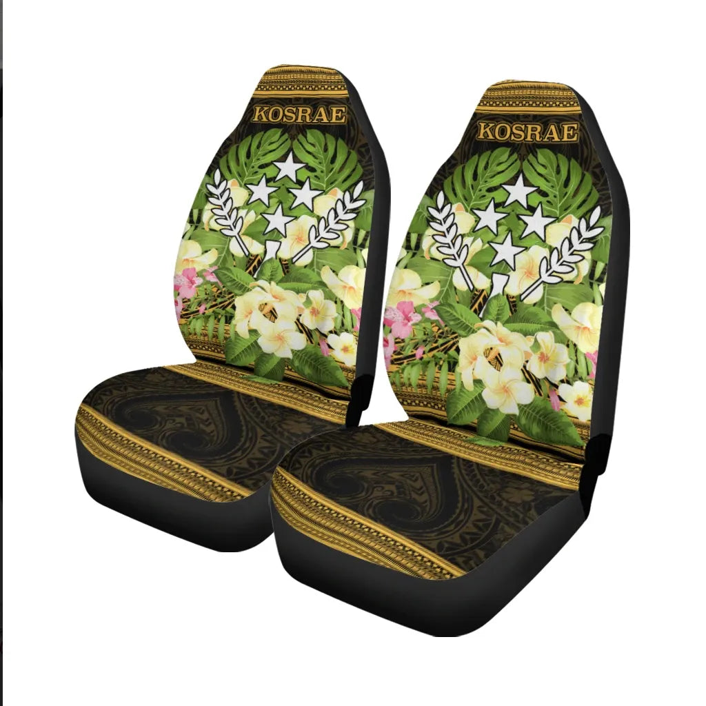 Kosrae Car Seat Cover - Polynesian Gold Patterns Collection
