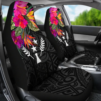 Kosrae Car Seat Covers - Polynesian Hibiscus Pattern