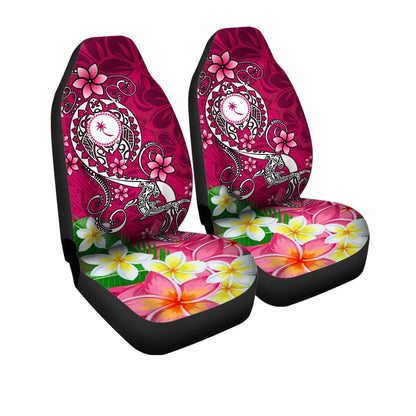 Kosrae Car Seat Covers - Turtle Plumeria (Pink)