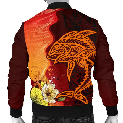 Kosrae Custom Personalised Bomber Jacket - Tribal Tuna Fish
