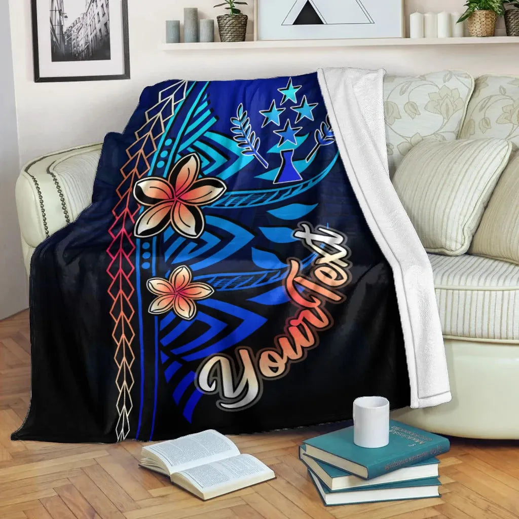 Kosrae Custom Personalised Premium Blanket - Vintage Tribal Mountain