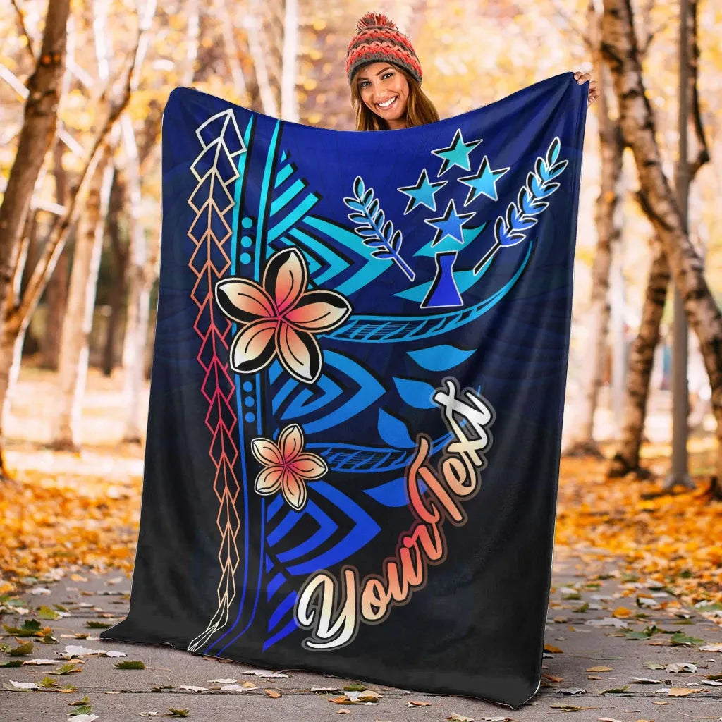 Kosrae Custom Personalised Premium Blanket - Vintage Tribal Mountain