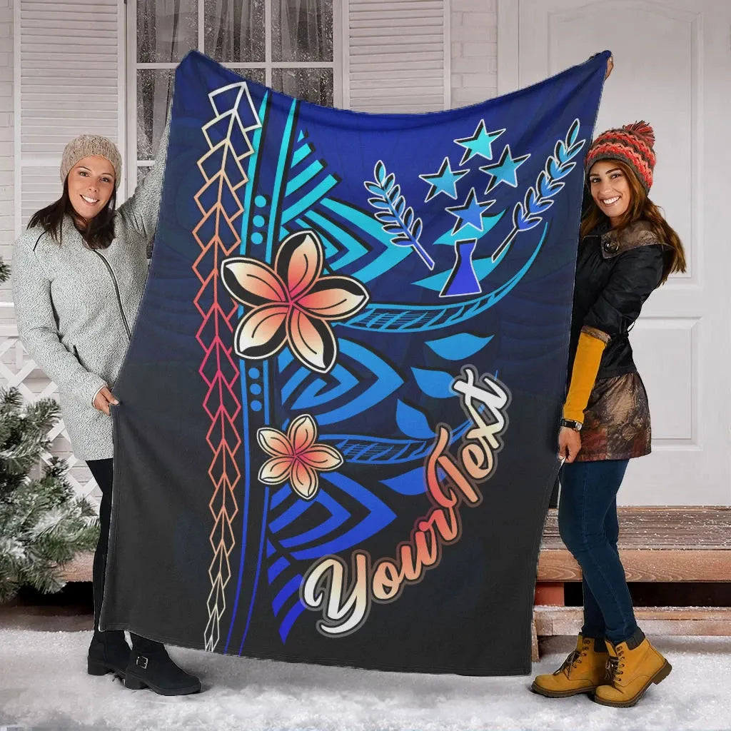 Kosrae Custom Personalised Premium Blanket - Vintage Tribal Mountain