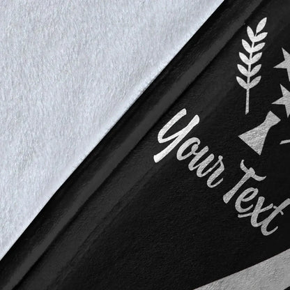 Kosrae Custom Personalised Premium Blanket - White Polynesian Tentacle Tribal Pattern