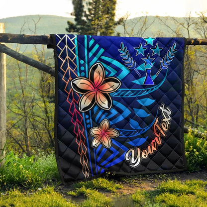 Kosrae Custom Personalised Premium Quilt - Vintage Tribal Mountain
