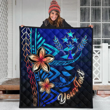 Kosrae Custom Personalised Premium Quilt - Vintage Tribal Mountain