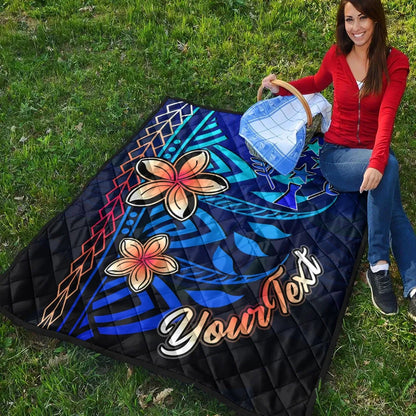 Kosrae Custom Personalised Premium Quilt - Vintage Tribal Mountain