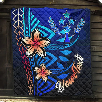 Kosrae Custom Personalised Premium Quilt - Vintage Tribal Mountain