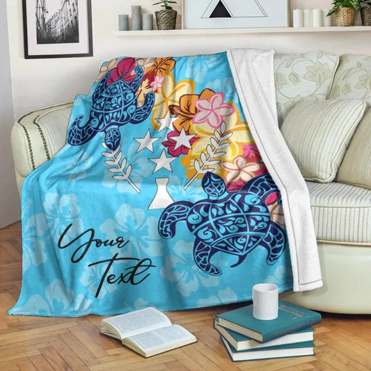 Kosrae Custom Personalised Premium Blanket - Tropical Style