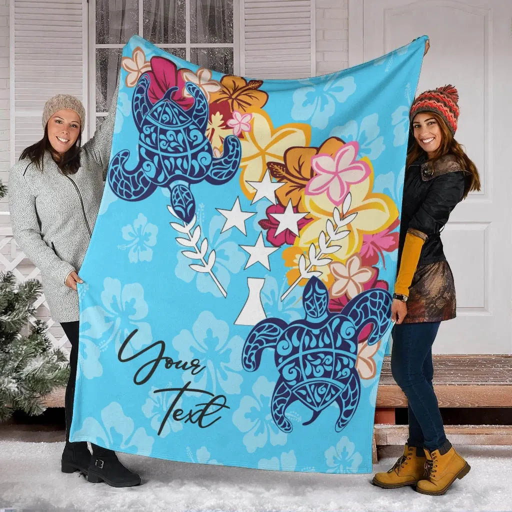 Kosrae Custom Personalised Premium Blanket - Tropical Style