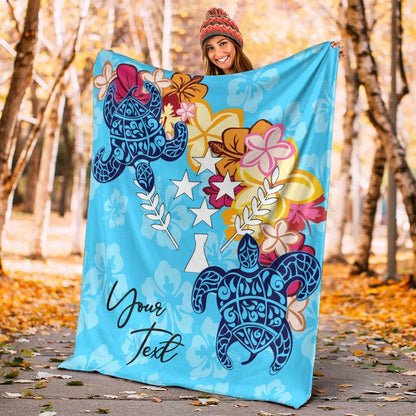 Kosrae Custom Personalised Premium Blanket - Tropical Style