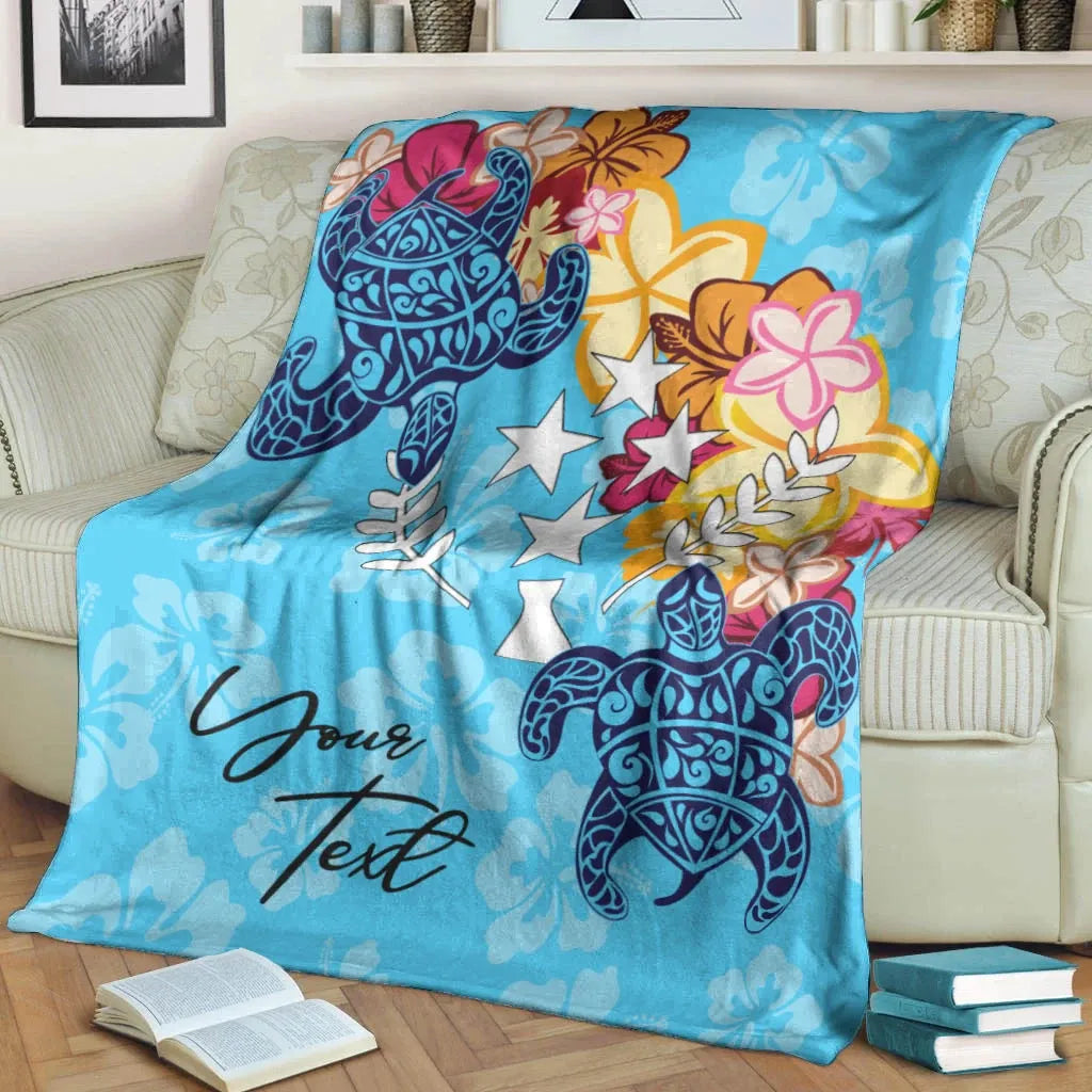 Kosrae Custom Personalised Premium Blanket - Tropical Style