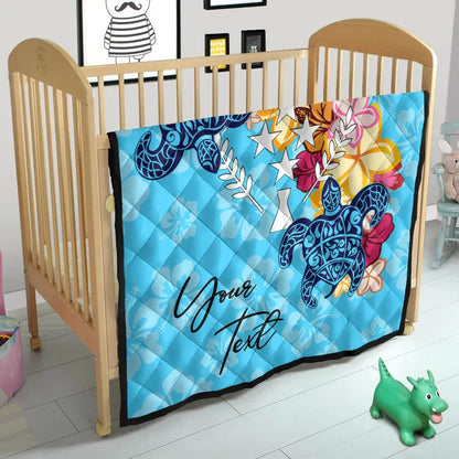 Kosrae Custom Personalised Premium Quilt - Tropical Style