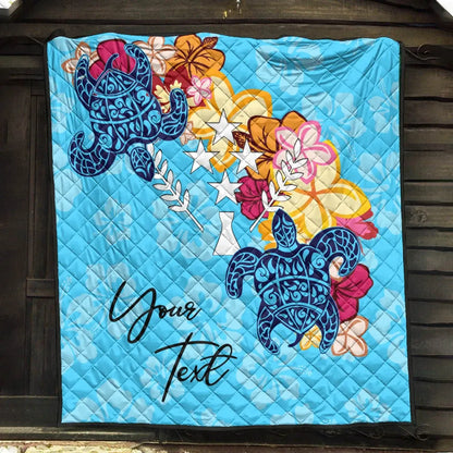 Kosrae Custom Personalised Premium Quilt - Tropical Style