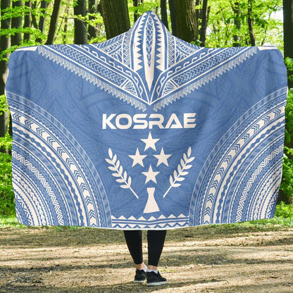Kosrae Flag Polynesian Chief Hooded Blanket