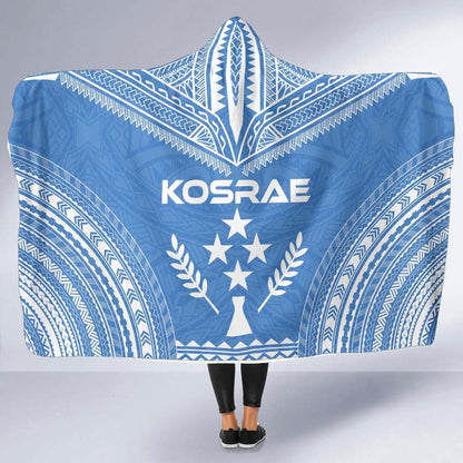 Kosrae Flag Polynesian Chief Hooded Blanket