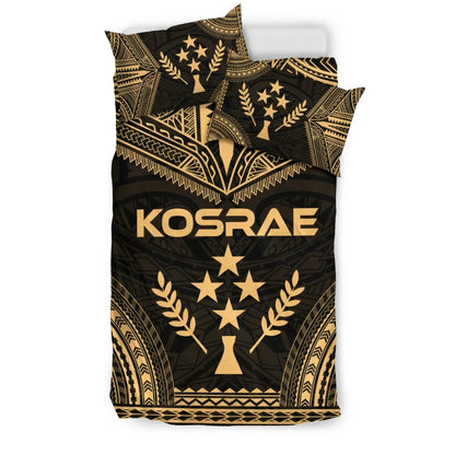 Kosrae Polynesian Chief Duvet Cover Set - Gold Version