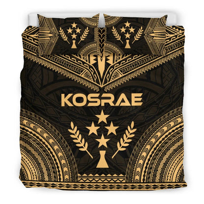 Kosrae Polynesian Chief Duvet Cover Set - Gold Version