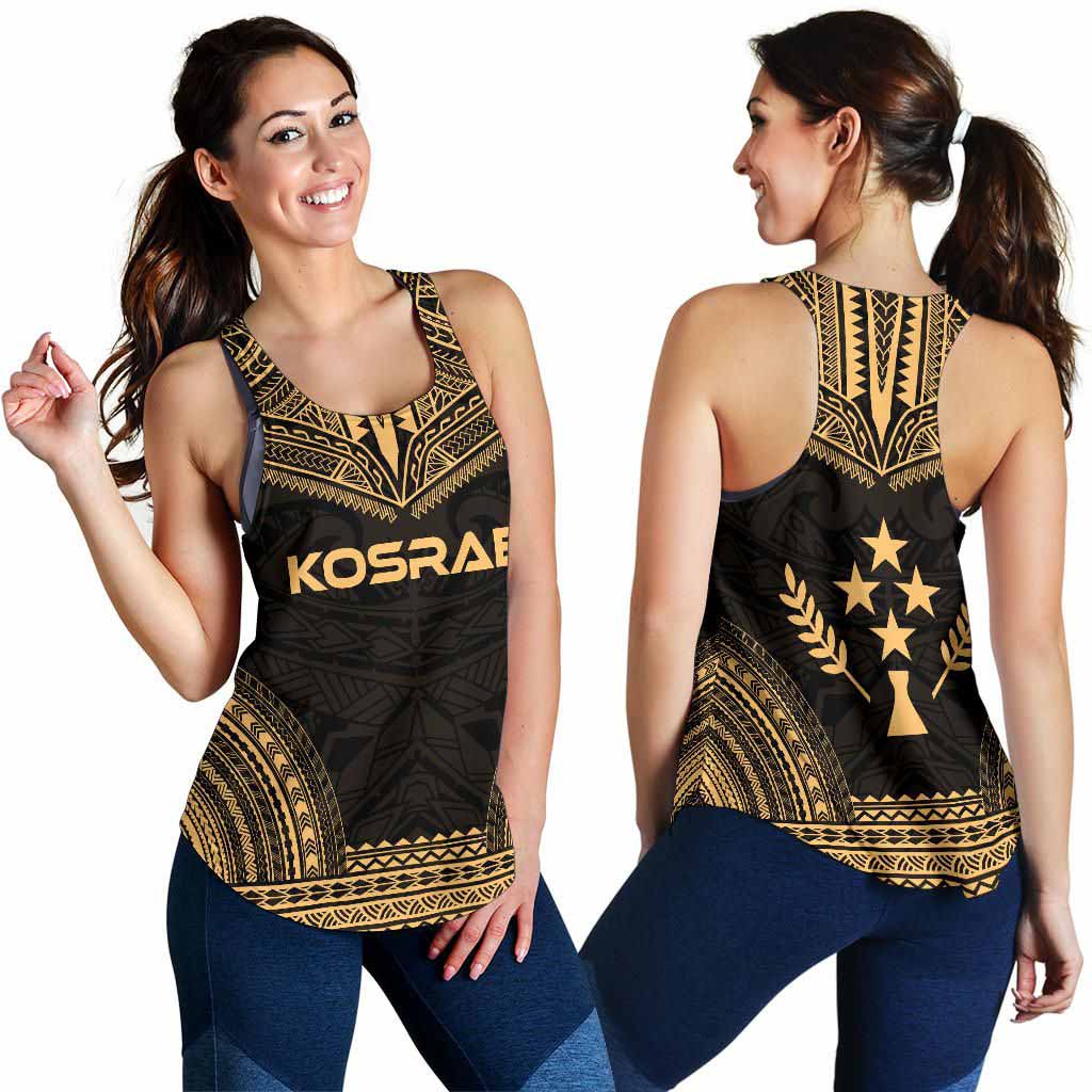 Kosrae Women Racerback Tank - Polynesian Chief Gold Version