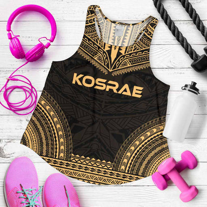 Kosrae Women Racerback Tank - Polynesian Chief Gold Version
