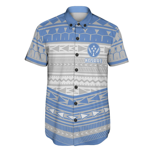 Kosrae Short Sleeve Shirt Polynesian Pattern