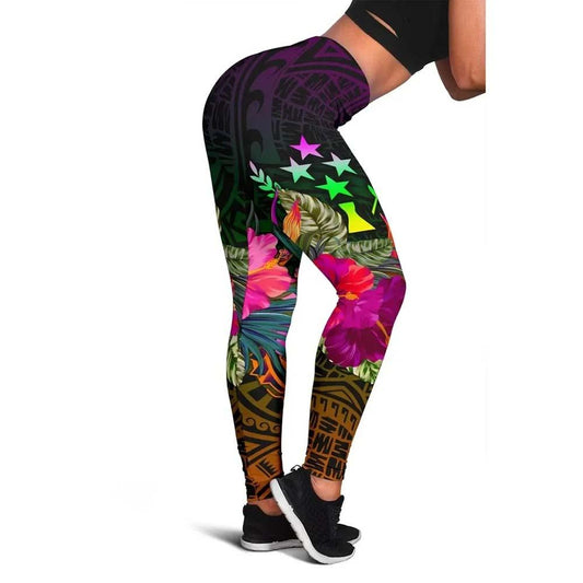 Kosrae Legging - Summer Hibiscus