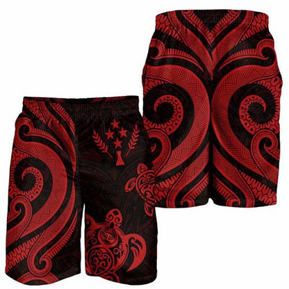 Kosrae Men Short - Red Tentacle Turtle