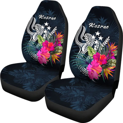 Kosrae Micronesia Car Seat Covers - Tropical Flower
