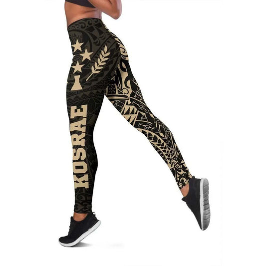 Kosrae Micronesia Tattoo Legging