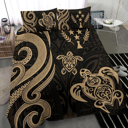 Kosrae Micronesian Bedding Set - Gold Tentacle Turtle