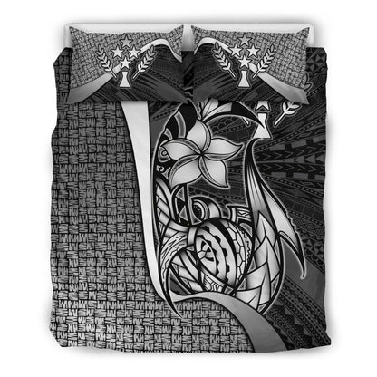 Kosrae Micronesian Bedding Set White - Turtle With Hook