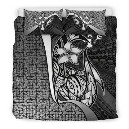 Kosrae Micronesian Bedding Set White - Turtle With Hook