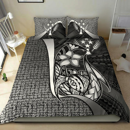 Kosrae Micronesian Bedding Set White - Turtle With Hook