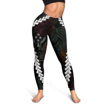 Kosrae Micronesian Women Legging - Chain Polynesian