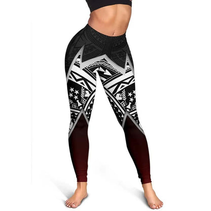 Kosrae Micronesian Women Legging - Lighting Piece