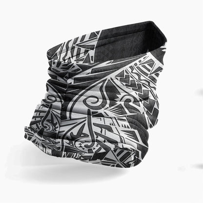 Kosrae Neck Gaiter - Polynesian Pattern White