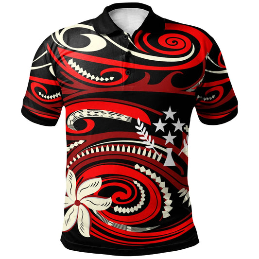 Kosrae Polo Shirt - Vortex Style Red Color
