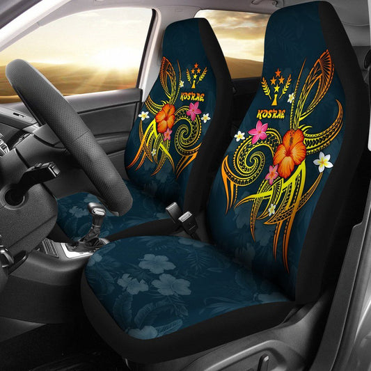 Kosrae Polynesian Car Seat Covers - Legend of Kosrae (Blue)