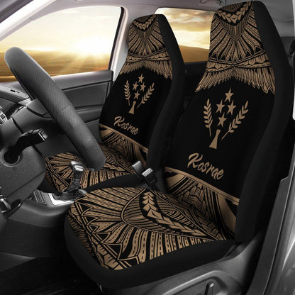 Kosrae Polynesian Car Seat Covers - Pride Gold Version