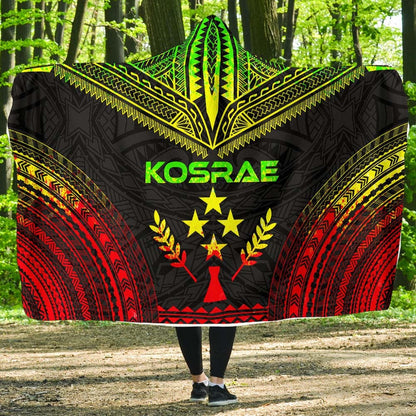 Kosrae Polynesian Chief Hooded Blanket - Reggae Version