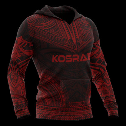 Kosrae Polynesian Chief Hoodie - Red Version